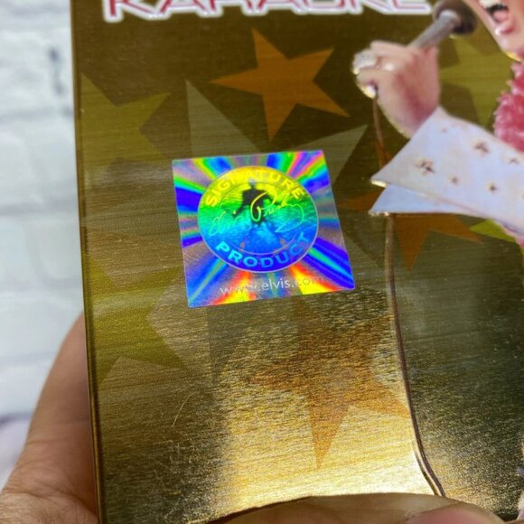 Elvis Presley CD Karaoke Set of 3 Tin Case Lyric Book and Door Hanger - Picture 10 of 10